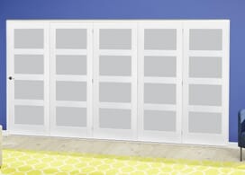 White 4l Frosted Roomfold Deluxe (5 X 610mm Doors) Image