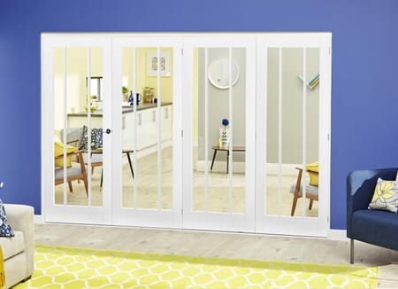 Lincoln White Roomfold Deluxe (4 x 610mm doors)