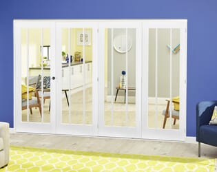 White Lincoln Roomfold Deluxe ( 4 X 686mm Doors)