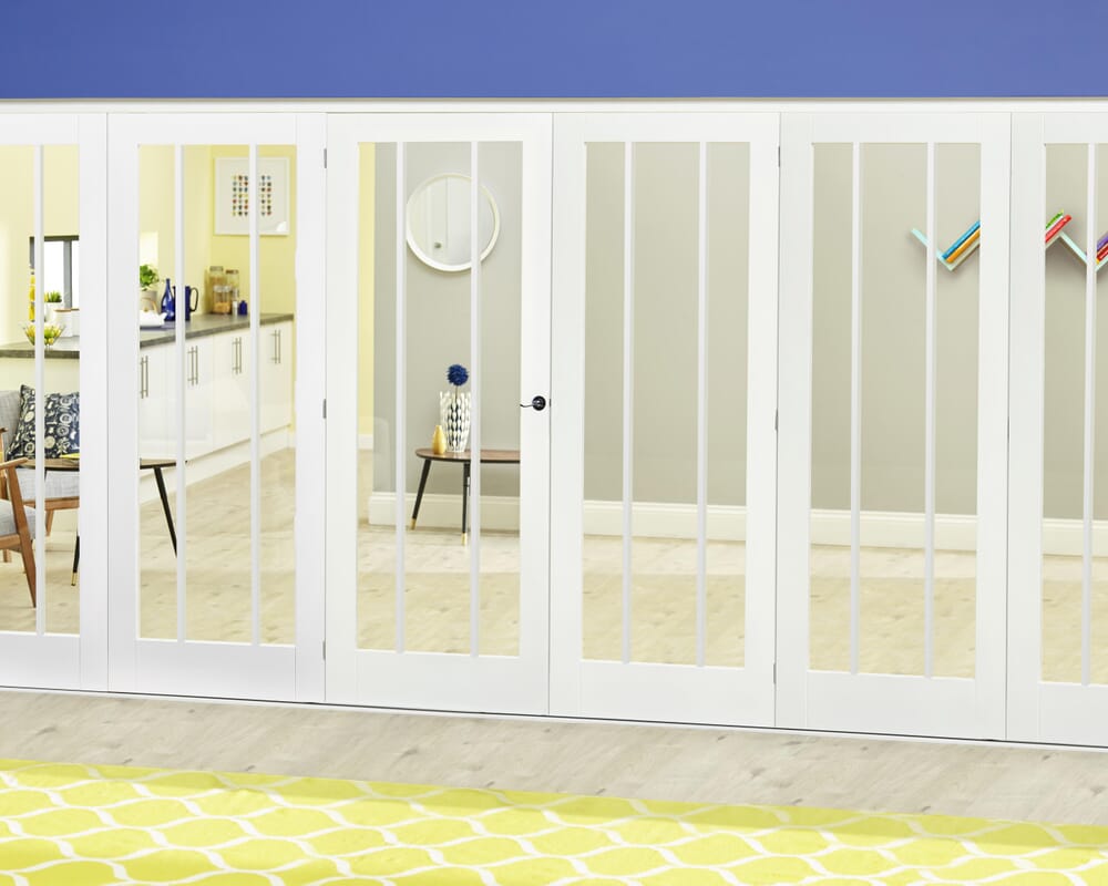 Lincoln White Roomfold Deluxe (5 + 1 x 610mm doors)