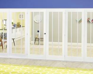 White Lincoln Roomfold Deluxe ( 3 + 3 X 610mm Doors)
