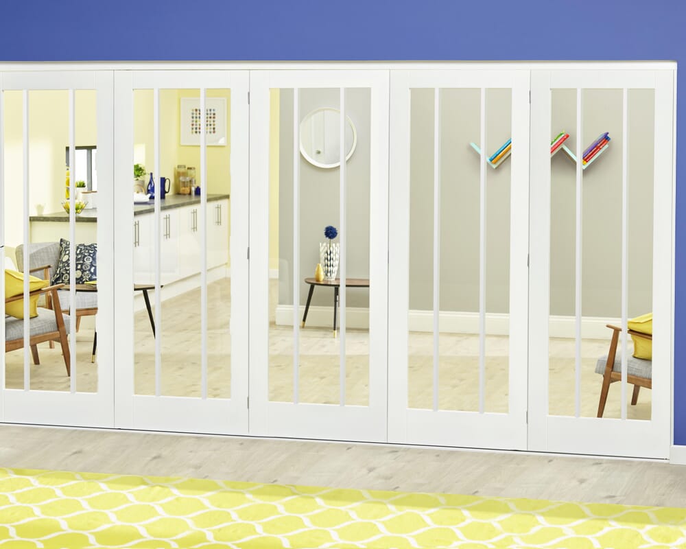 Lincoln White Roomfold Deluxe (5 x 610mm doors)