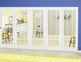 Lincoln White Roomfold Deluxe (5 x 610mm doors)