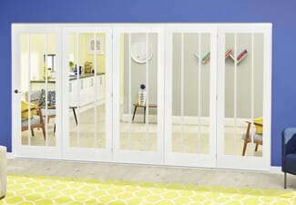 White Lincoln Roomfold Deluxe ( 5 X 610mm Doors)