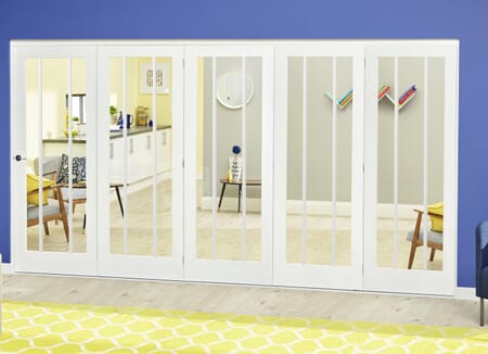 Lincoln White Roomfold Deluxe (5 x 610mm doors)