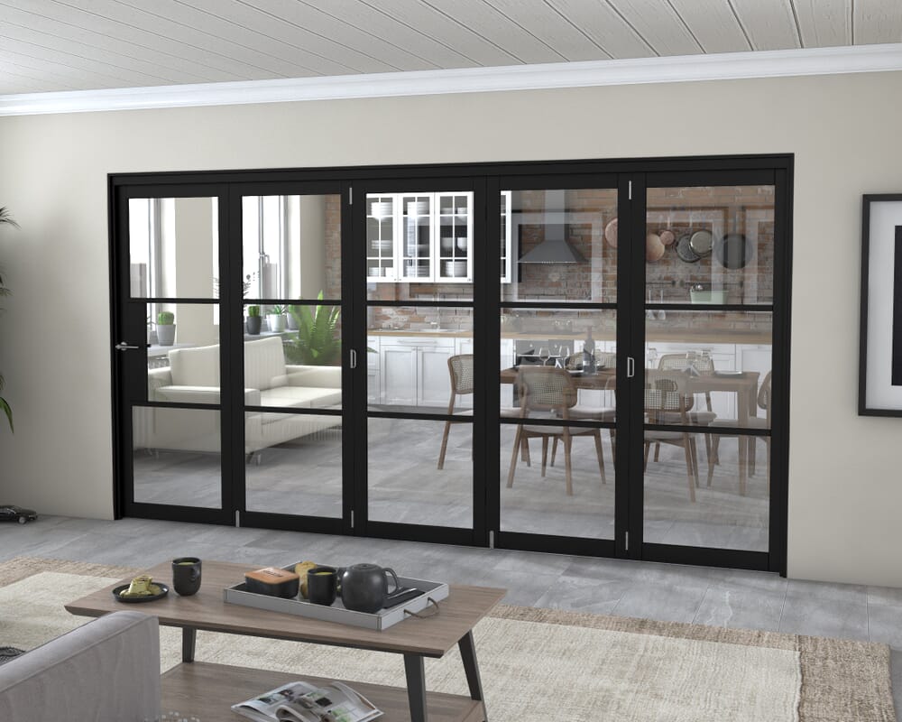 Black Heritage 5 Door Roomfold Grande (5 + 0 x 762mm Doors)