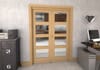 Shaker Oak 4 lite Clear Glazed Prefinished Roomfold Doorset