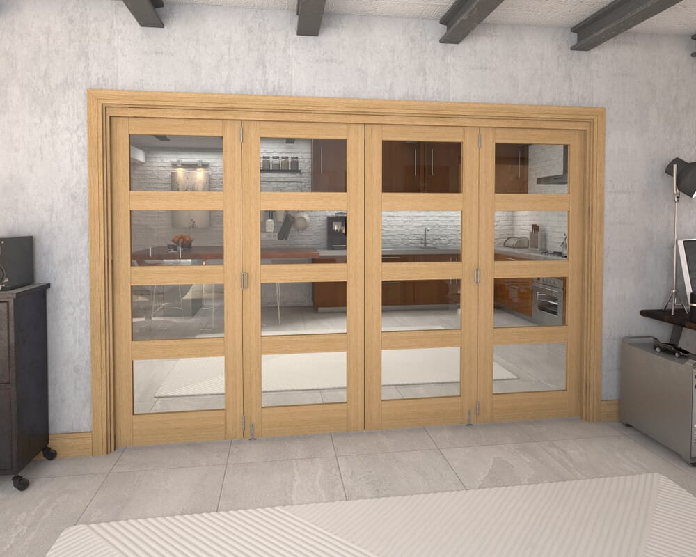 3136x2060x133mm Pref. Oak 4L Roomfold Grande (2+2)