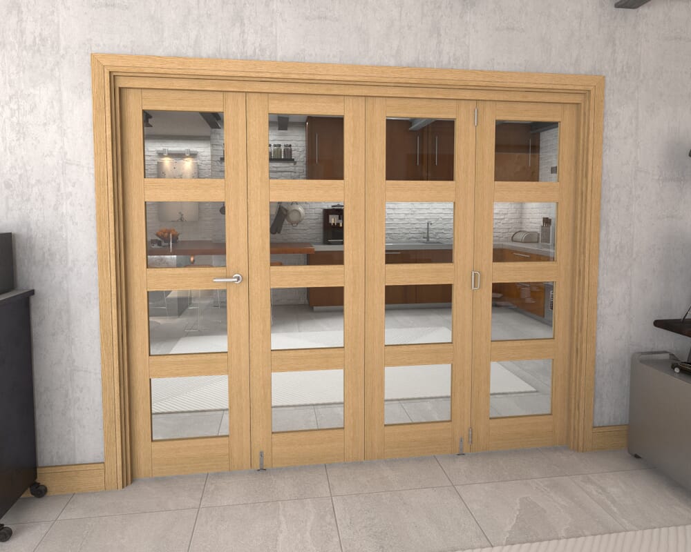 2528x2060x133mm Pref. Oak 4L Roomfold Grande (3+1)