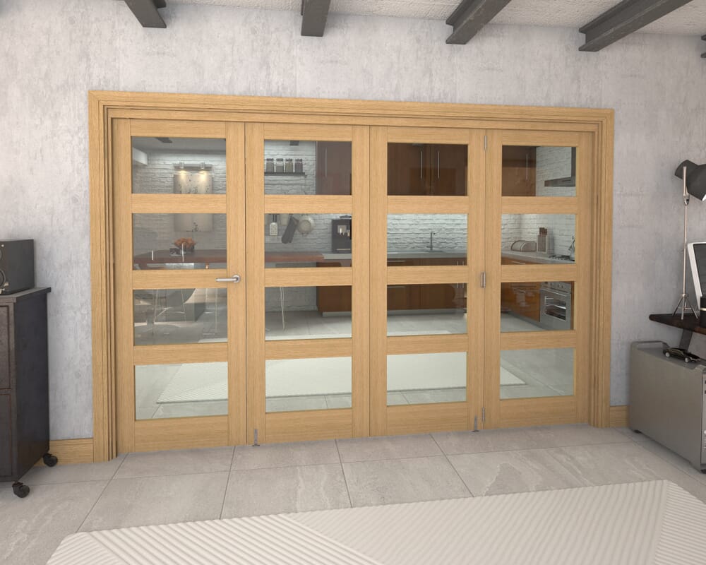 3136x2060x133mm Pref. Oak 4L Roomfold Grande (3+1)