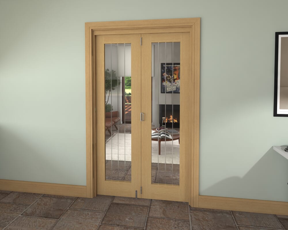 1221x2060x133mm Mexicano Oak P10 Prefinished Roomfold Grande (2+0)