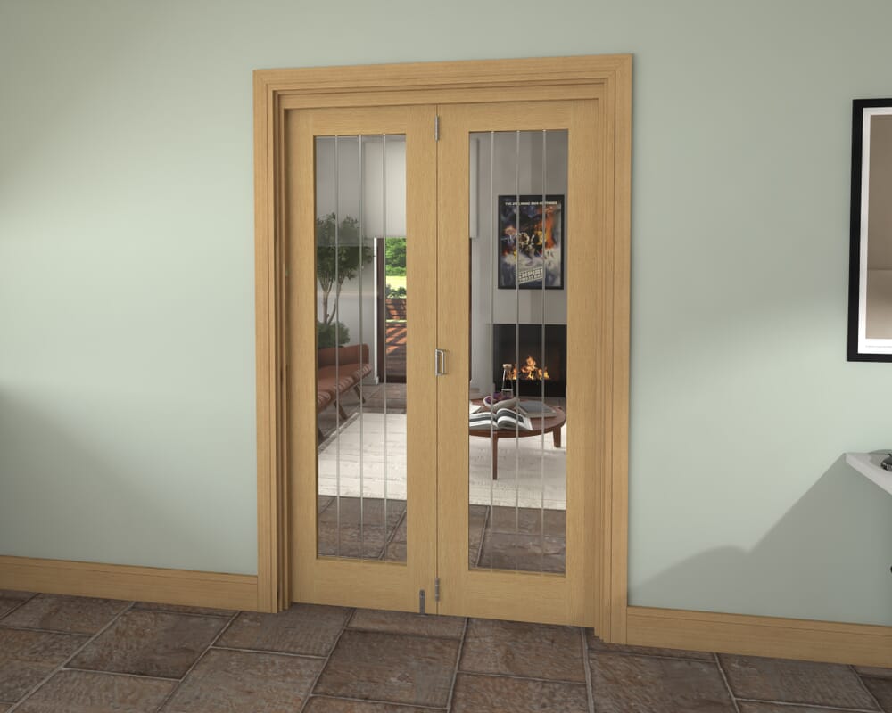 1295x2060x133mm Mexicano Oak P10 Prefinished Roomfold Grande (2+0)