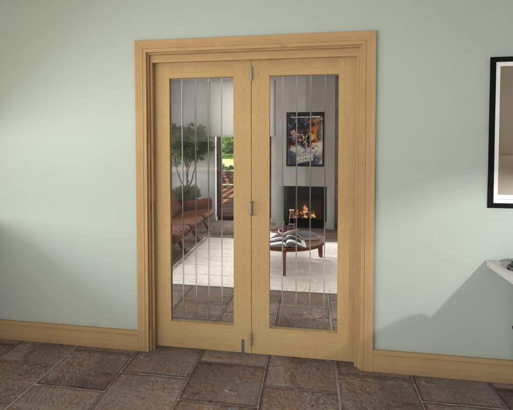 1447x2060x133mm Mexicano Oak P10 Prefinished Roomfold Grande (2+0)