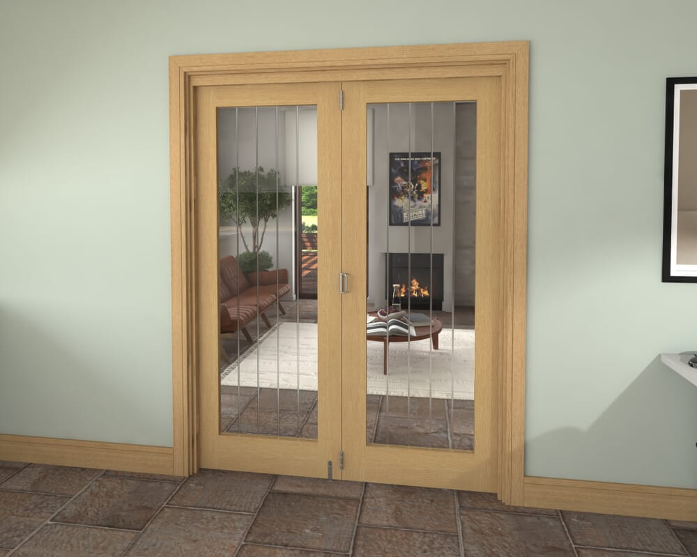 1599x2060x133mm Mexicano Oak P10 Prefinished Roomfold Grande (2+0)