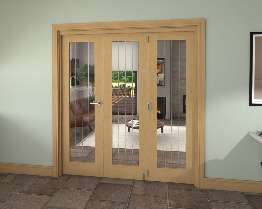 1915x2060x133mm Mexicano Oak P10 Prefinished Roomfold Grande (2+1)