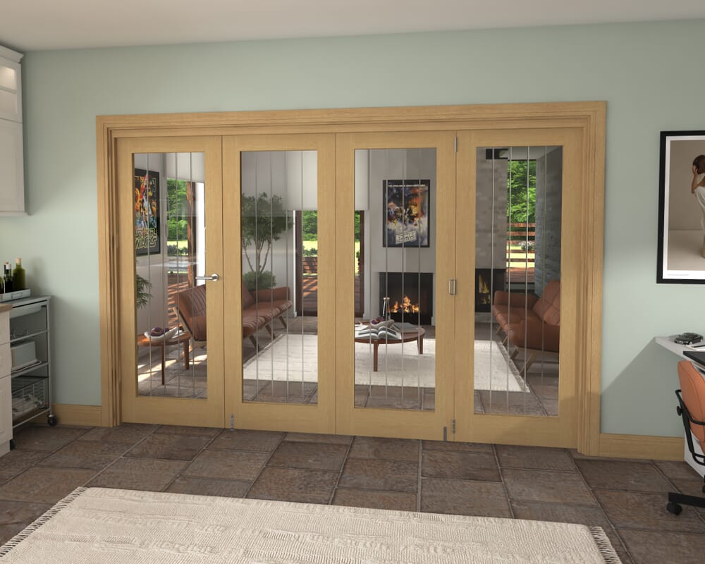 3136x2060x133mm Mexicano Oak P10 Prefinished Roomfold Grande (3+1)