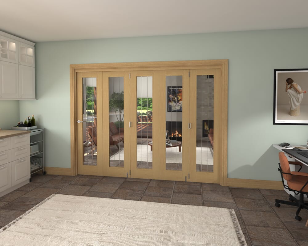 2746x2060x133mm Mexicano Oak P10 Prefinished Roomfold Grande (5+0)