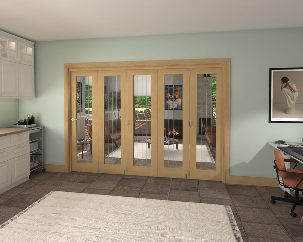 2946x2060x133mm Mexicano Oak P10 Prefinished Roomfold Grande (5+0)