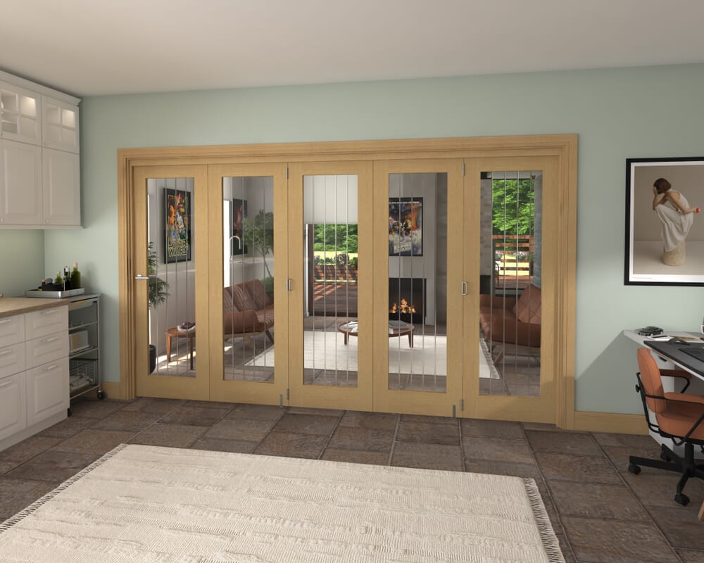 3511x2060x133mm Mexicano Oak P10 Prefinished Roomfold Grande (5+0)