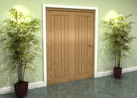 Prefinished Mexicano Oak 2 Door Roomfold Grande (2 + 0 X 686mm Doors) Image