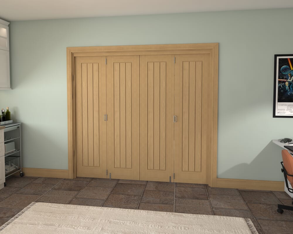 2220x2060x133mm Pref. Oak Mexicano Roomfold Grande (2+2)