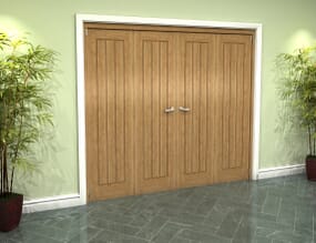 Oak Mexicano Roomfold Grande - Prefinished Internal Bifold Doors