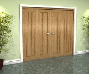 Oak Mexicano Roomfold Grande - Prefinished Internal Bifold Doors