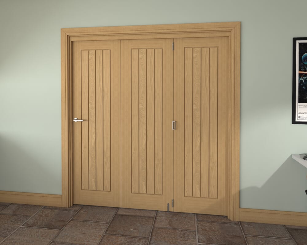1905x2060x133mm Pref. Oak Mexicano Roomfold Grande (3+0)