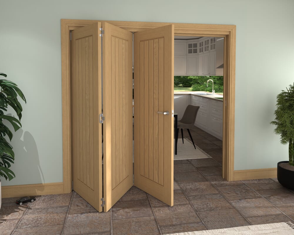 2133x2060x133mm Pref. Oak Mexicano Roomfold Grande (3+0)
