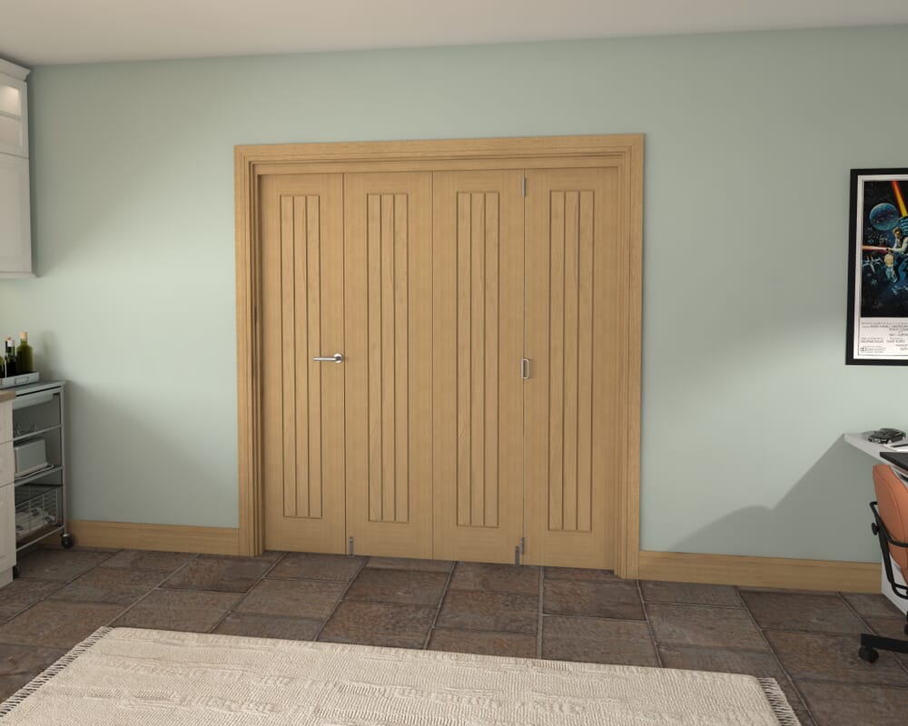 1916x2060x133mm Pref. Oak Mexicano Roomfold Grande (3+1)