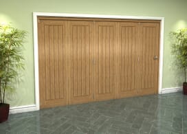 Prefinished Mexicano Oak 5 Door Roomfold Grande (5 + 0 X 610mm Doors) Image