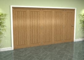 Prefinished Mexicano Oak 5 Door Roomfold Grande (5 + 0 X 686mm Doors) Image