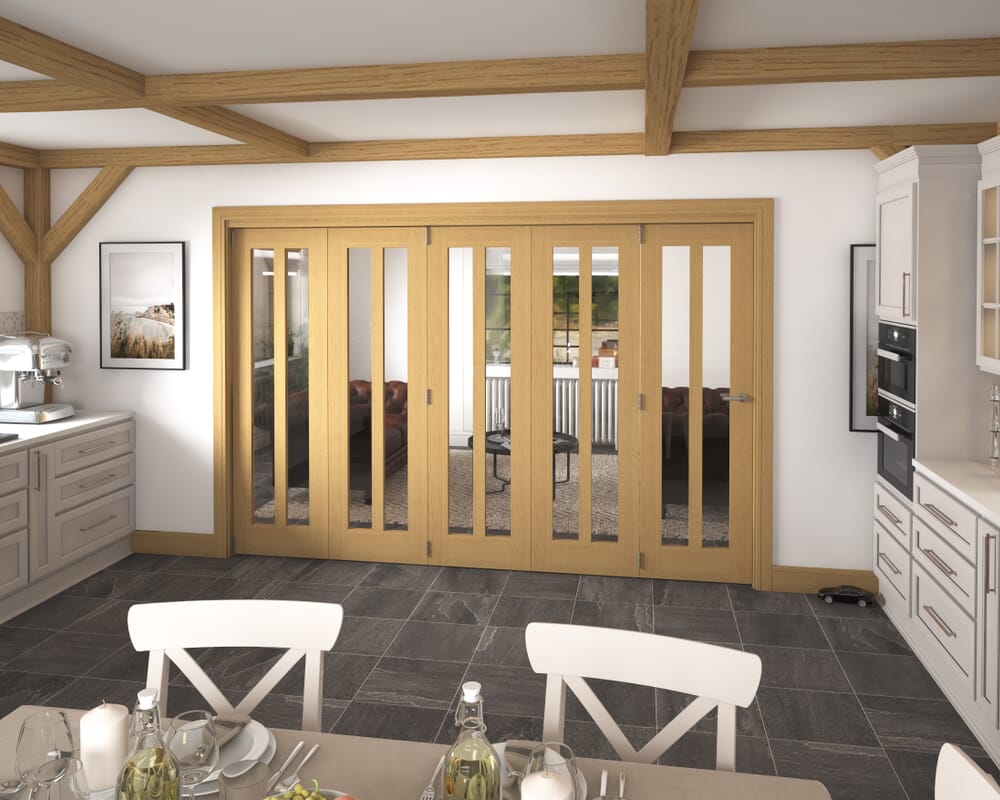 3131x2060x133mm Aston Oak Roomfold Grande (5+0)