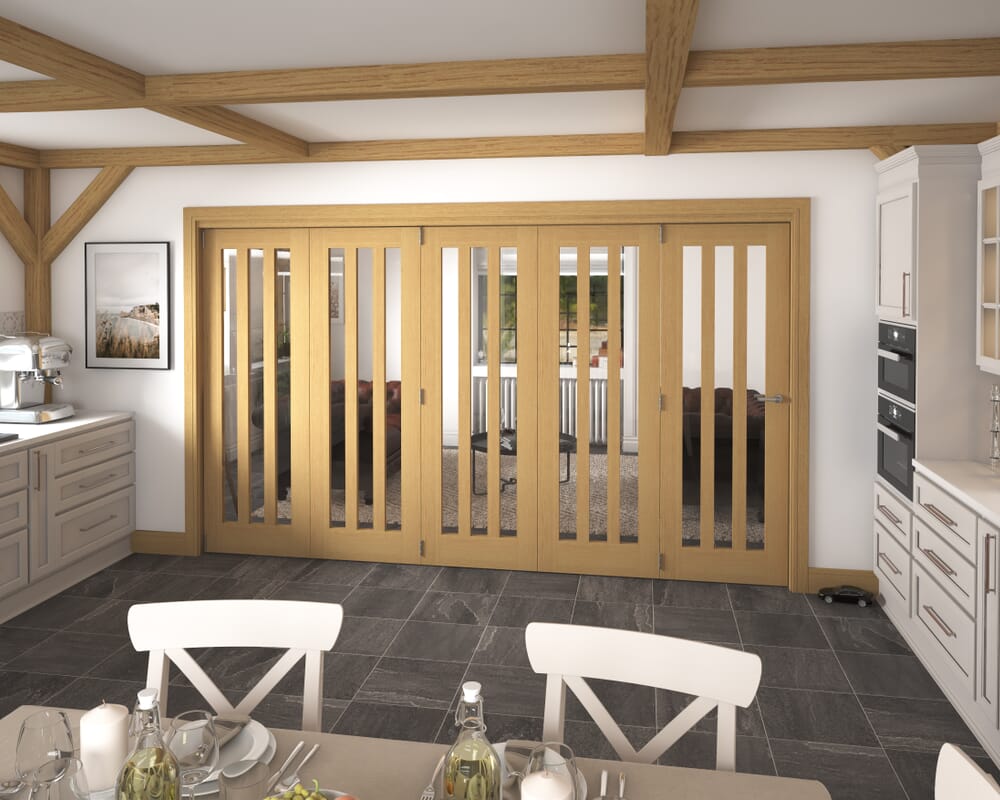 3511x2060x133mm Aston Oak Roomfold Grande (5+0)