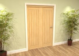 Mexicano Oak 2 Door Roomfold Grande (2 + 0 X 457mm Doors) Image