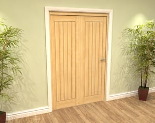 Mexicano Oak 2 Door Roomfold Grande (2 + 0 x 533mm Doors)