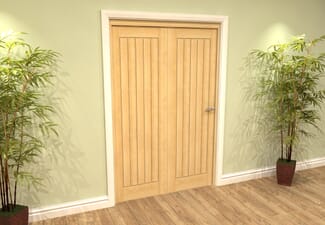 Mexicano Oak 2 Door Roomfold Grande (2 + 0 x 610mm Doors)