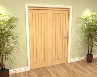 Mexicano Oak 2 Door Roomfold Grande (2 + 0 x 686mm Doors)