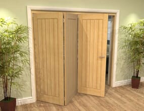 Oak Mexicano Roomfold Grande Internal Bifold Doors