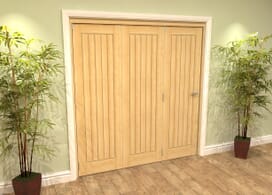 Mexicano Oak 3 Door Roomfold Grande (3 + 0 X 457mm Doors) Image