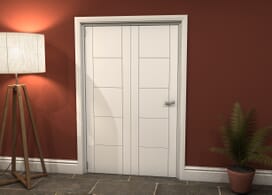 White Iseo 2 Door Roomfold Grande (2 + 0 X 610mm Doors) Image