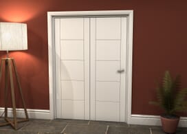 White Iseo 2 Door Roomfold Grande (2 + 0 X 711mm Doors) Image