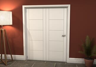 White Iseo 2 Door Roomfold Grande (2 + 0 x 762mm Doors)