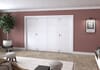 White Ladder Prefinished Roomfold Doorset