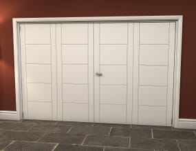 White Iseo Roomfold Grande - Prefinished Internal Bifold Doors