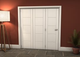 White Iseo 3 Door Roomfold Grande (3 + 0 X 610mm Doors) Image