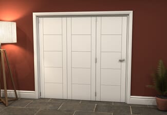 White Iseo 3 Door Roomfold Grande (3 + 0 x 711mm Doors)