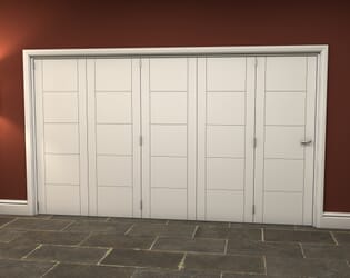 White Iseo 5 Door Roomfold Grande (5 + 0 x 686mm Doors)