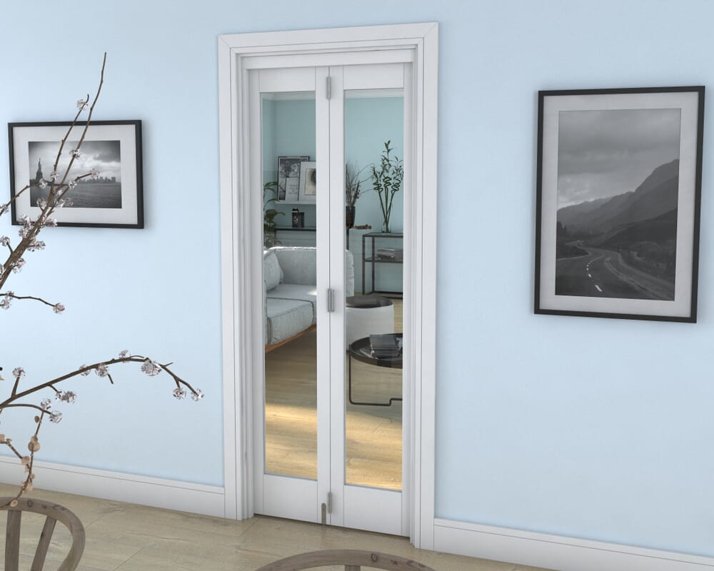 White P10 Roomfold Grande (2 + 0 x 381mm Doors)