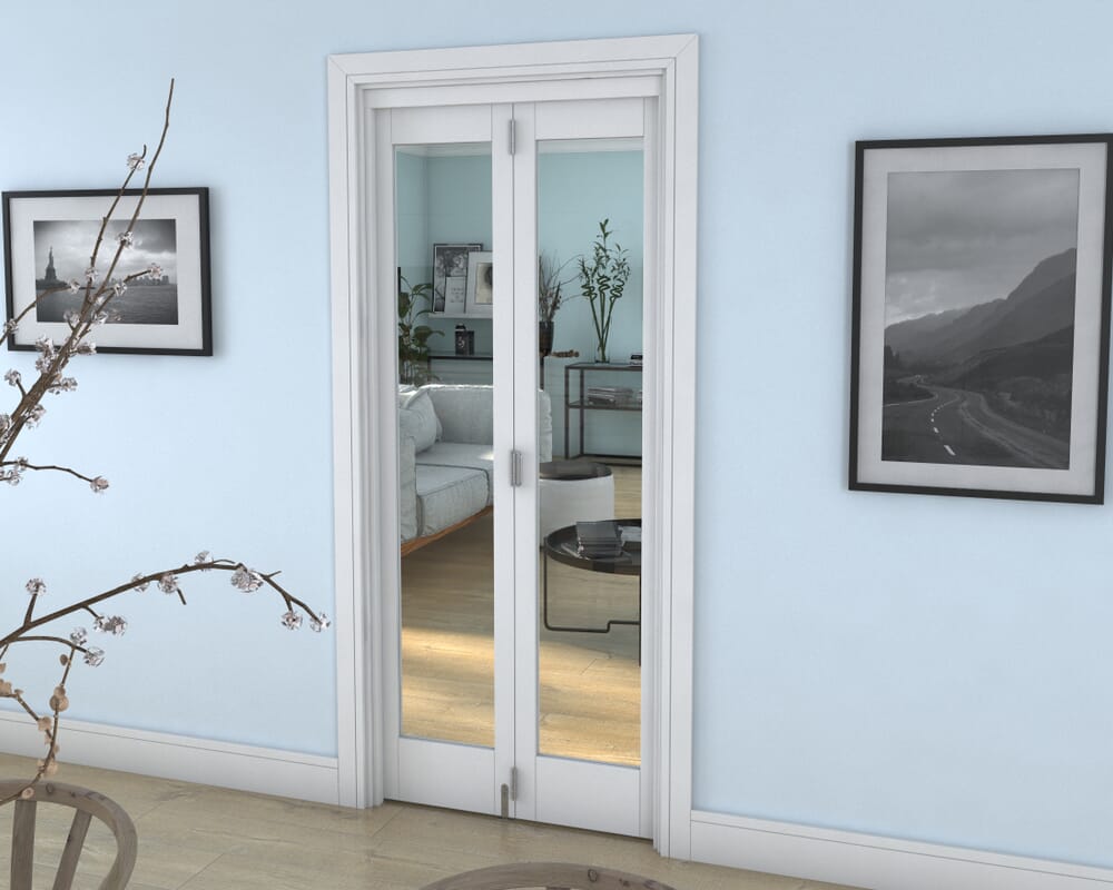 White P10 Roomfold Grande (2 + 0 x 419mm Doors)